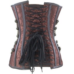 Sexy Retro Steampunk Overbust Bustiers Lingerie