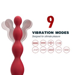 Rose Vibrating Anal Beads