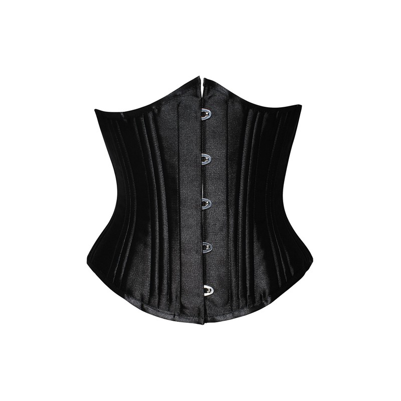 Black 26 Steel Bones Slimming Buckle Waist Cincher Bustiers