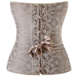 Royal Strapless Embroidered Bandage Overbust Waist Trainer