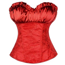 Royal Strapless Embroidered Bandage Overbust Waist Trainer