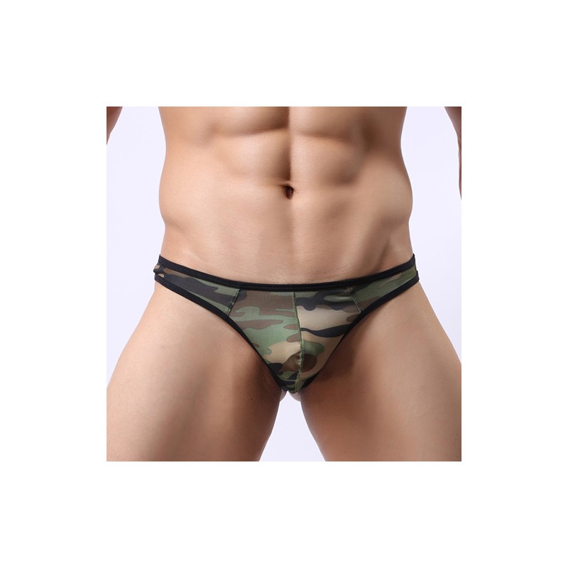 Handsome Camouflage G Thong Men Underwear