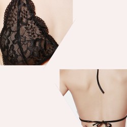 Fashion Sheer Lace Bandage Hollow Out Bodysuit Lingerie