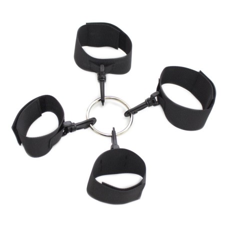 Nylon Wrist &amp; Ankle Restraints with Center Ring