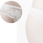 Ladylike White Lace See-through Bowknot Decorated G-string