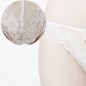 Ladylike White Lace See-through Bowknot Decorated G-string