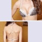 Fashion Leopard Deep V-neck Halter Bra &amp; Panty Set