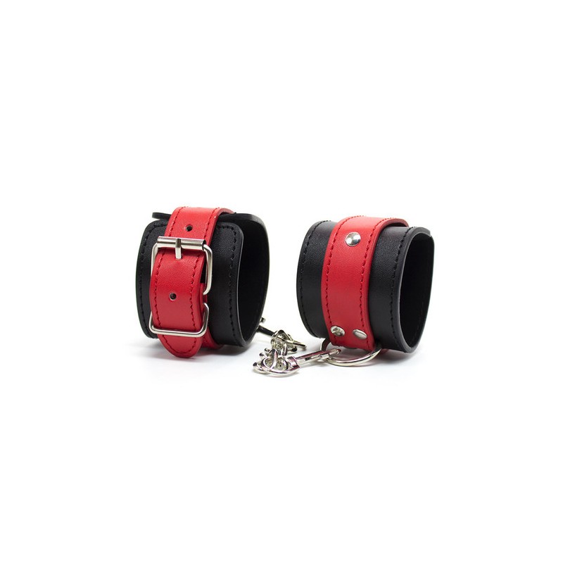 Black &amp; Red Locking Cuffs