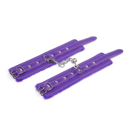 Fur Lined Purple Handcuffs