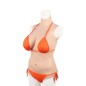 Breast Shape Triangle Fake Vaginal Jumpsuit-M-Silicone