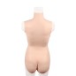 Breast Shape Triangle Fake Vaginal Jumpsuit-M-Silicone