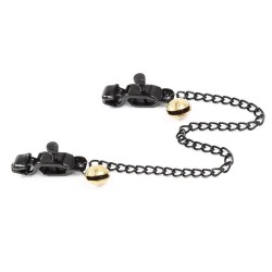 Unisex Alligator Nipple Clamps With Bell And Chain