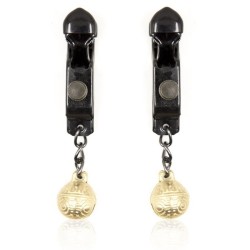 Unisex Alligator Nipple Clamps With Bell