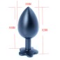 Frosted Class Light Aluminium Butt Plug