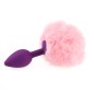 Ball Tail Silicone Anal Plug - Purple