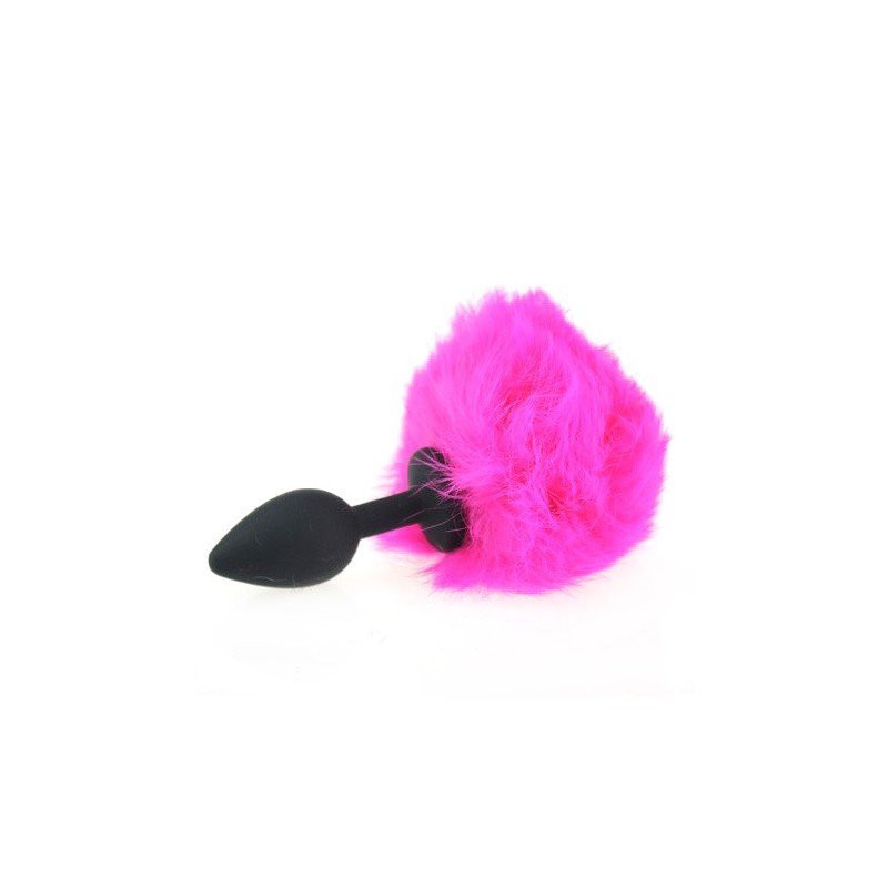 Ball Tail Silicone Anal Plug - Black