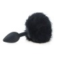 Ball Tail Silicone Anal Plug - Black