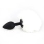 Ball Tail Silicone Anal Plug - Black