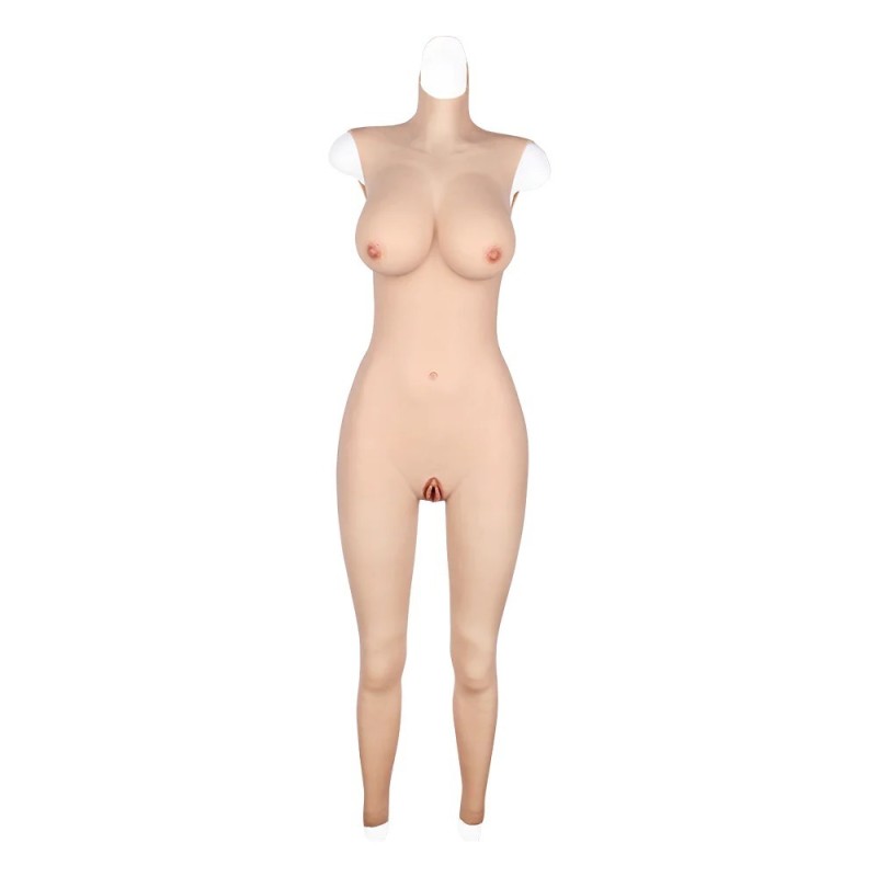 Ankle-length Silicone Bodysuit -Cotton