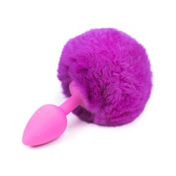 Ball Tail Silicone Anal Plug - Pink