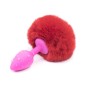 Ball Tail Silicone Anal Plug - Pink