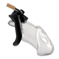 Rikers Locking Chastity Device - Transparen