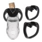 Rikers Locking Chastity Device - Transparen