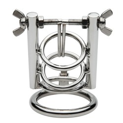 Stainless Steel Urethral Spreader CBT Chastity Cage