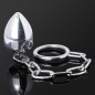 Stainless Steel Cock Ring and Anal Plug